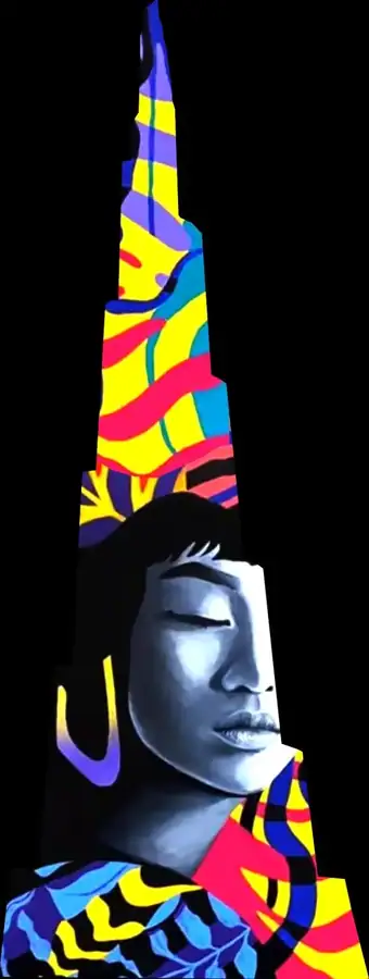 Burj Khalifa · façade show · Artwork