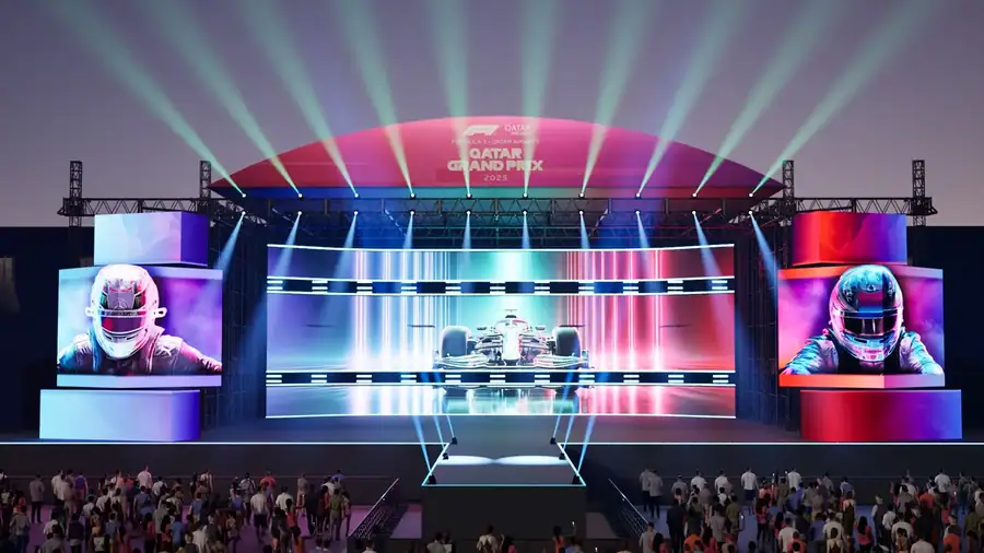Formula 1 Qatar Grand Prix · fan zone · Concert stage · concept
