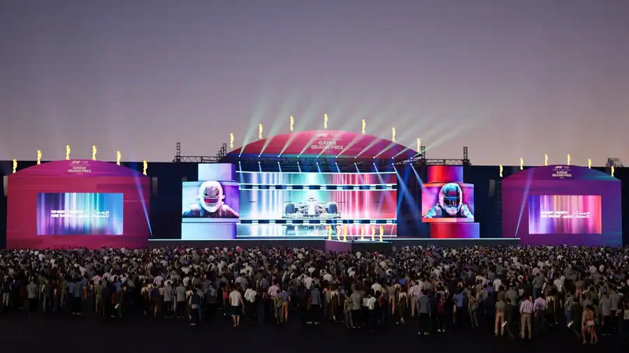 Formula 1 Qatar Grand Prix · fan zone · Concert stage · concept