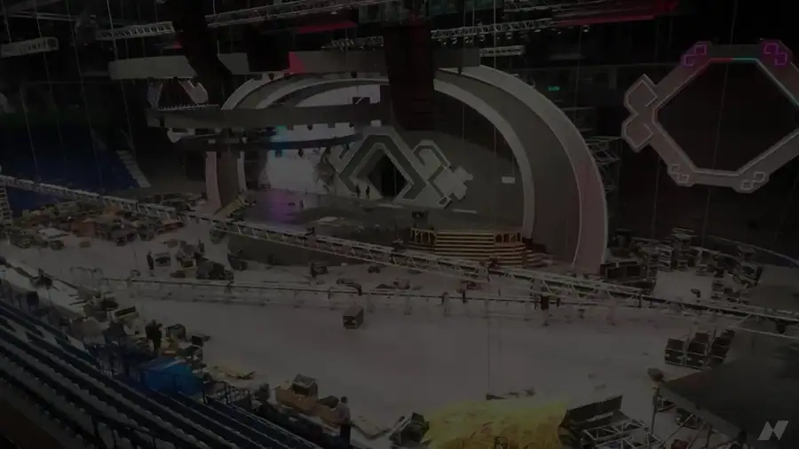 Floriada · arena show · The empty arena