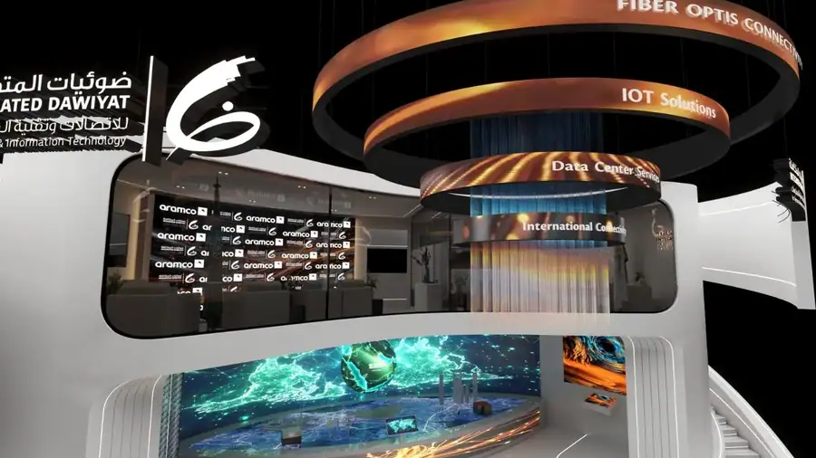 LEAP 2026 · Integrated Dawiyat stand · Stand renders