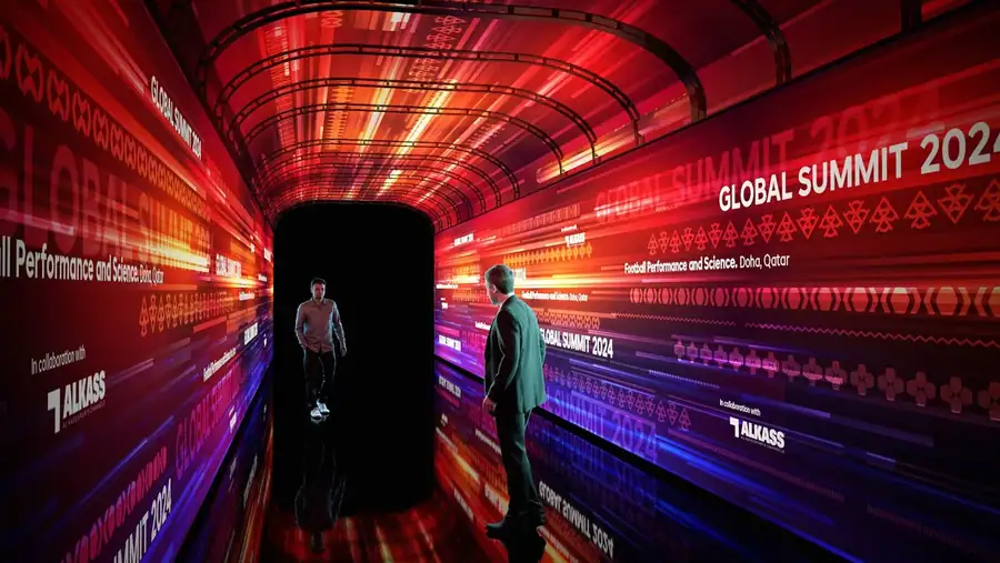 Global Summit · immersive tunnel · Tunnel & tent