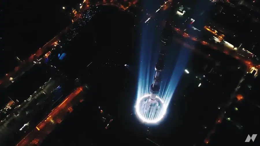 Ostankino tower · festival opening · The project · live