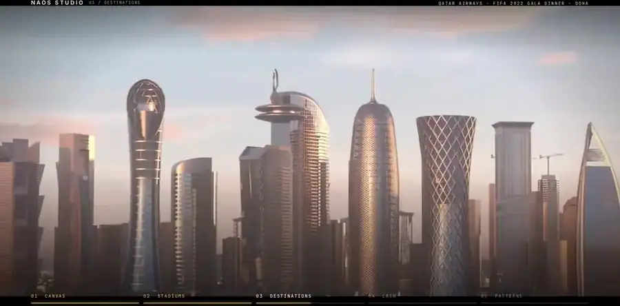 Qatar Airways · FIFA 2022 gala dinner — film still