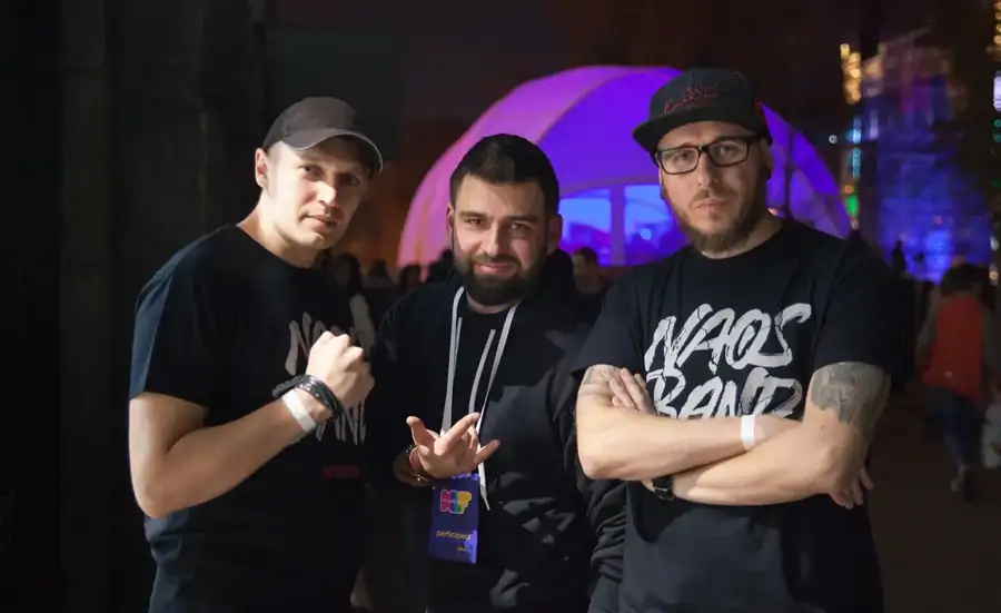 Rebirth · Kyiv Lights Festival · The NAOS team at the festival
