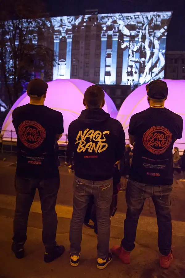 Rebirth · Kyiv Lights Festival · The NAOS team at the festival